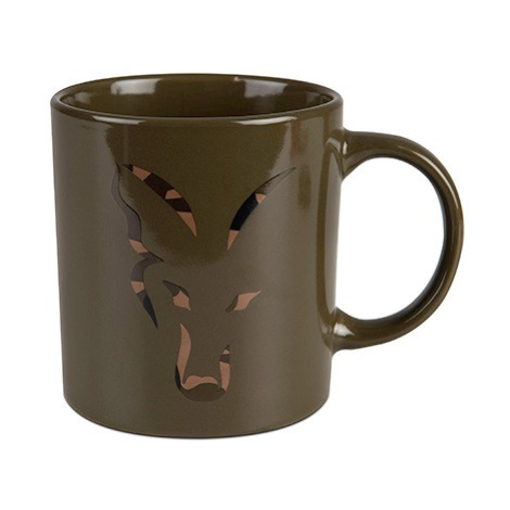 Fox hrnek green and camo head ceramic mug