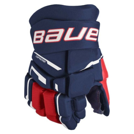 Bauer SUPREME M3 GLOVE-INT Juniorské hokejové rukavice, tmavě modrá, velikost