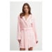 Župan Juicy Couture HOODED ROBE růžová barva, JCLRB224505