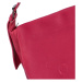 Módní půlkulatá dámská koženková crossbody taška Norité, tmavě růžová
