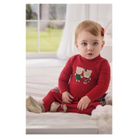 Kojenecká sukýnka Mayoral Newborn červená barva, mini, áčková