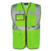 Korntex Berlin Multifunkční reflexní vesta na zip KX802 Neon Green