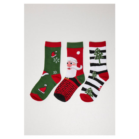 Vánoční ponožky Stripe Santa - 3-Pack multicolor Urban Classics