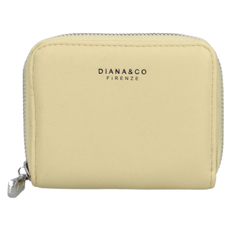 Jednoduchá dámská peněženka Elizabeth, žlutá Diana & Co