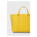 Kožená kabelka Pinko žlutá barva, 102833.A1LF