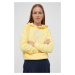 Mikina Polo Ralph Lauren dámská, žlutá barva, s kapucí, hladká