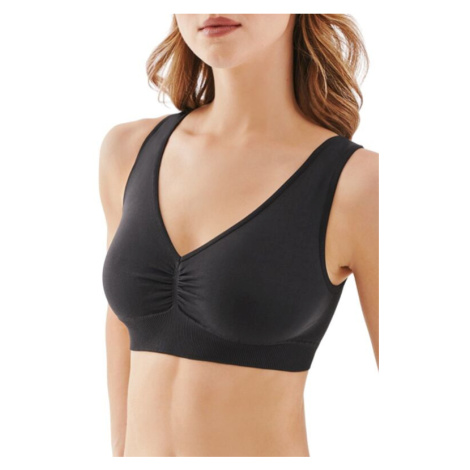 Bezešvá podprsenka Top Shape černá Gabriella