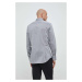Košile Seidensticker šedá barva, slim, s klasickým límcem, 01.666250