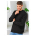 V0230 DEWBERRY MEN'S SWEATER-PLAIN BLACK