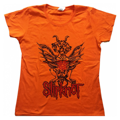 Slipknot tričko, Winged Devil Girly BP Orange, dámské RockOff