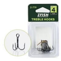 Zfish Treble Hooks Z-779 Velikost 2 6ks