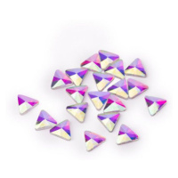 Zirkonové 3D diamanty nehty č.7 AB 20ks