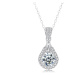 OLIVIE Stříbrný náhrdelník 1ct 6,5mm MOISSANITE 6094