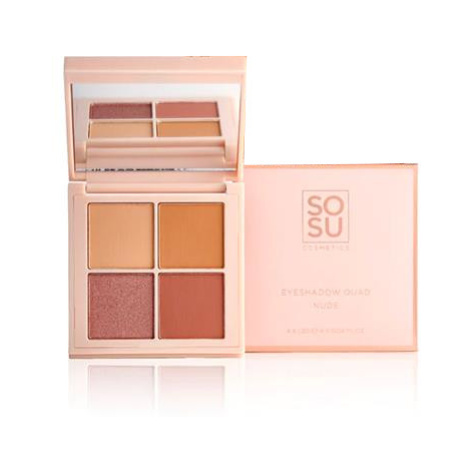 SOSU Cosmetics Paletka očních stínů Nude (Eyeshadow Quad) 4,8 g