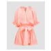 Šaty Juliet Dunn Neon Poplin Blouson Dress