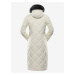 Krémový dámský zimní kabát ALPINE PRO GOSBERA
