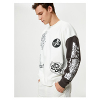 Koton Ecru Men's Sweatshirt