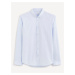 Světle modrá pánská vzorovaná košile Celio Daop
