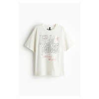 H & M - Oversized tričko's potiskem - bílá