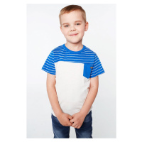 Modro-krémové chlapecké tričko