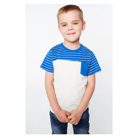 Modro-krémové chlapecké tričko FASARDI