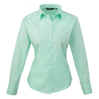 Premier Workwear Dámská košile s dlouhým rukávem PR300 Aqua -ca. Pantone 344