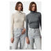 Trendyol Anthracite-Beige Double Pack Knitted Sweater