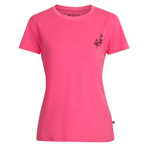Dámské triko Alpine Pro ZAGARA - růžová