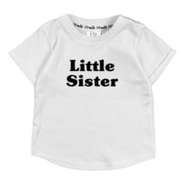 Dívčí I LOVE MILK triko s nápisem little sister