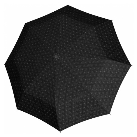 Černý dámský mechanický skládací deštník Agis Doppler