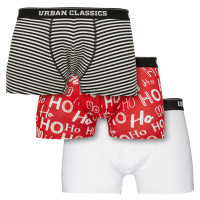 Boxerky 3-balení hohoho aop+blk/wht+wht