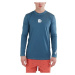 FUNDANGO MANADO LONG RASHGUARD Pánské tričko do vody, modrá, velikost