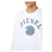 Mikina diesel s-ginn-k30 sweat-shirt bílá