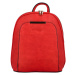 Pevný městský koženkový batůžek Aude, červená