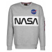 Alpha NASA Inlay Sweater Šedá