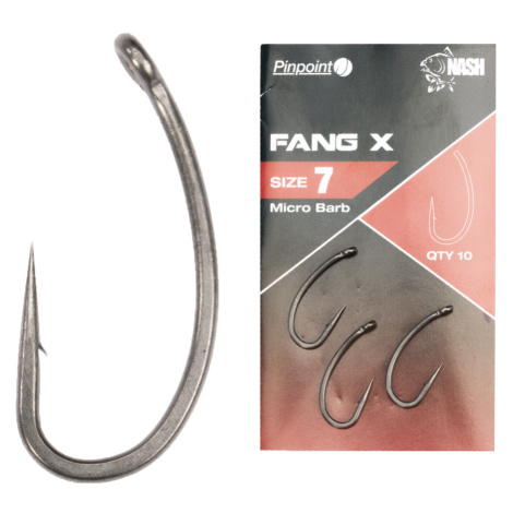 Nash háčky pinpoint fang x micro barbed-velikost 8