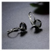 Sisi Jewelry Náušnice Swarovski Elements Megan Night E1893-KSE00044(5) Černá