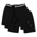 HORSEFEATHERS Boxerky Dynasty Long 3Pack - black BLACK