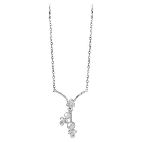 Silver Cat Okouzlující stříbrný náhrdelník s perličkami SC313