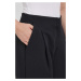 Kalhoty Medicine dámské, černá barva, široké, high waist