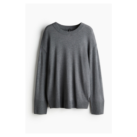 H & M - Svetr z jemného úpletu - šedá H&M
