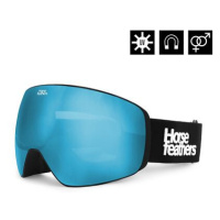 HORSEFEATHERS Snowboardové brýle Scout - black/mirror blue BLACK