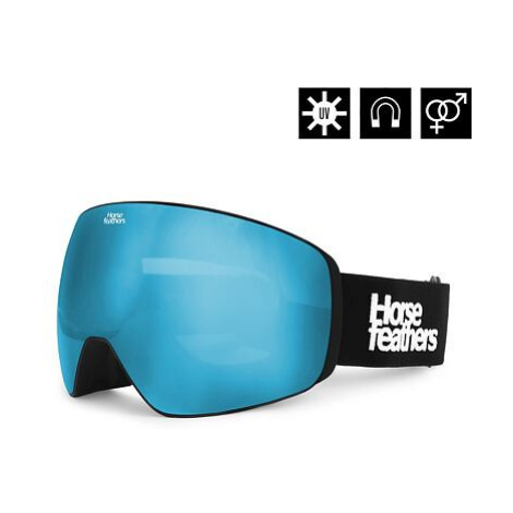 HORSEFEATHERS Snowboardové brýle Scout - black/mirror blue BLACK