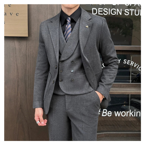 Trojdílný oblek 3v1 sako, vesta a kalhoty JF466 JFC FASHION