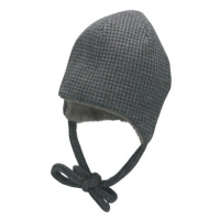 Sterntaler Čepice Beanie Waffle Look Smoke Grey