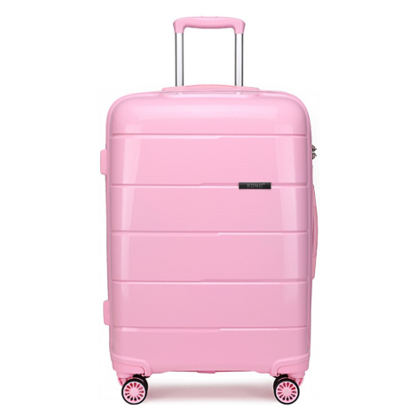 Cestovní kufr na kolečkách Kono Classic Collection - růžová 77L