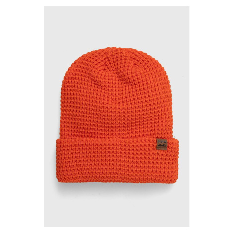 Čepice Billabong oranžová barva, z husté pleteniny