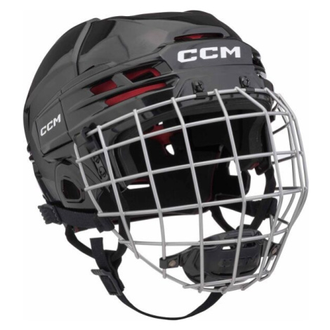 CCM TACKS 70 COMBO SR Hokejová helma s mřížkou, černá, velikost