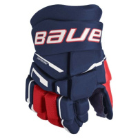 Bauer SUPREME M3 GLOVE-JR Juniorské hokejové rukavice, tmavě modrá, velikost