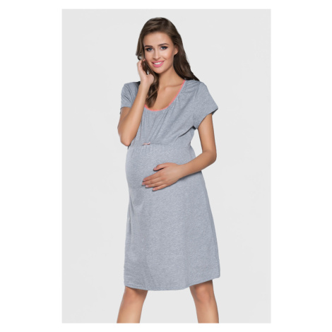 Těhotenská bavlněná noční košile Dagna krátká Italian Fashion